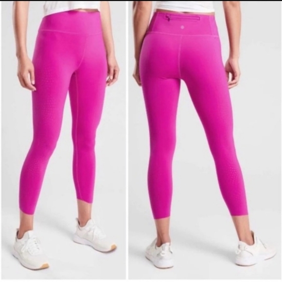 Athleta Pants - Athleta Velocity Laser Cut Capri Leggings